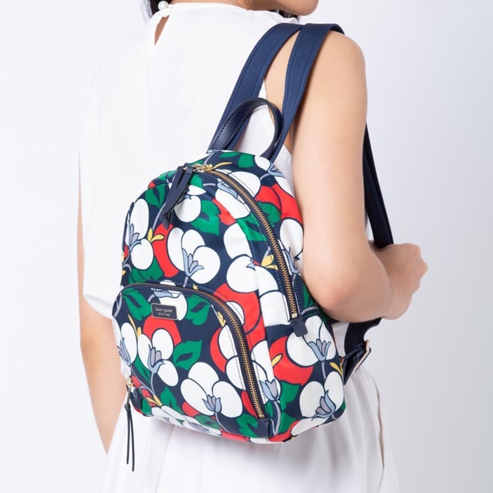 Kate Spade Dawn Breezy Floral Medium Backpack NWT